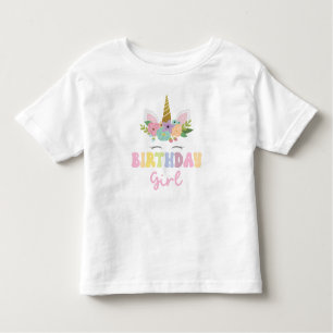 T-shirt Pour Les Tous Petits Unicorn Parties scintillant Arc-en-ciel Anniversai