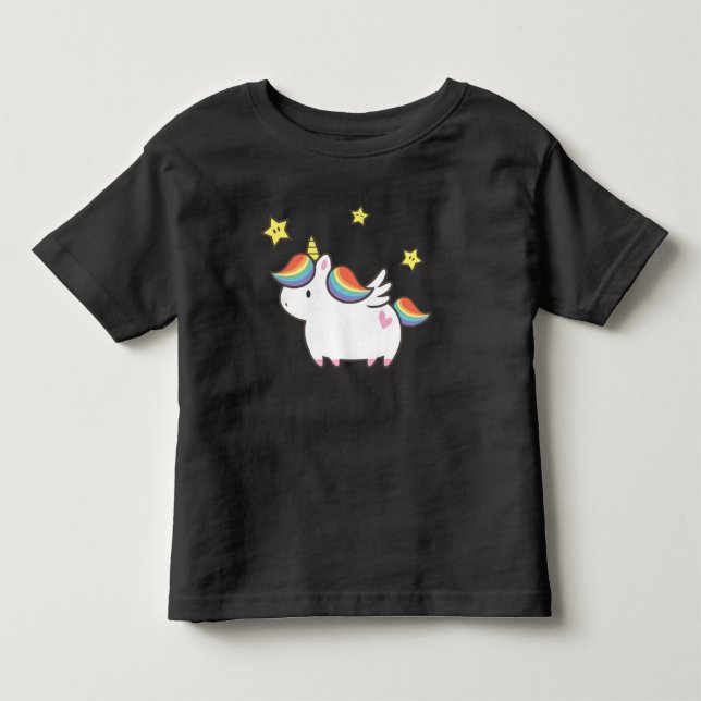 T-shirt Pour Les Tous Petits Unicorn Pony (Devant)