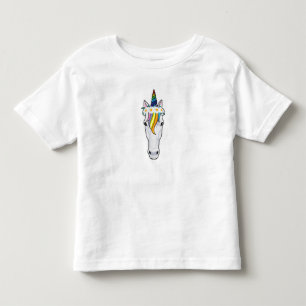 T-shirt Pour Les Tous Petits Unicorne aux fleurs