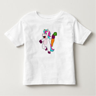 T-shirt Pour Les Tous Petits Unicorne avec carotte