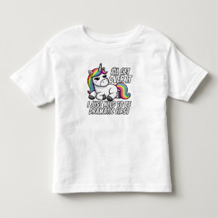 T-shirt Pour Les Tous Petits Unicorne dramatique surmontant le style