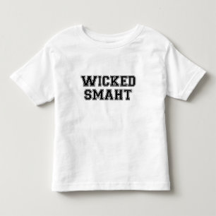 T-shirt Pour Les Tous Petits Université futée mauvaise Boston (de Smaht)