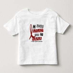 T-shirt Pour Les Tous Petits Usage Bourgogne du MYÉLOME MULTIPLE I pour ma Nana