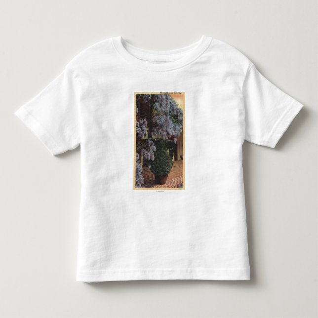 T-shirt Pour Les Tous Petits Usine de CaliforniaWisteria en fleur (Devant)