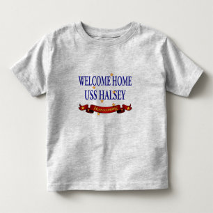 T-shirt Pour Les Tous Petits USS à la maison bienvenu Halsey