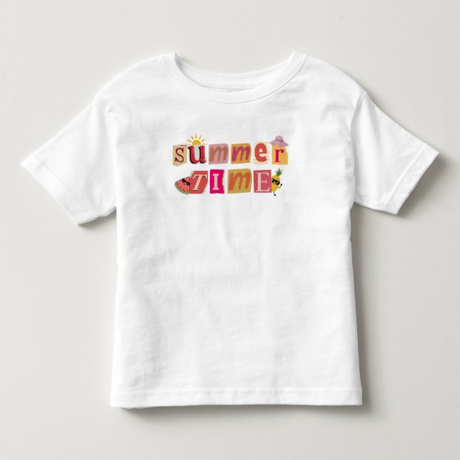 T-shirt Pour Les Tous Petits Vacances d'été uniques (Devant)
