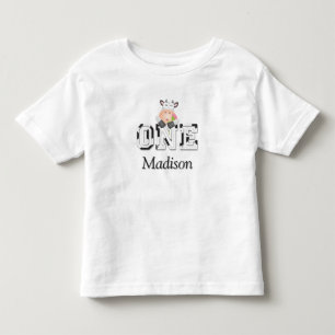 T-shirt Pour Les Tous Petits Vache sacrée, j'ai un an, premier anniversaire de 