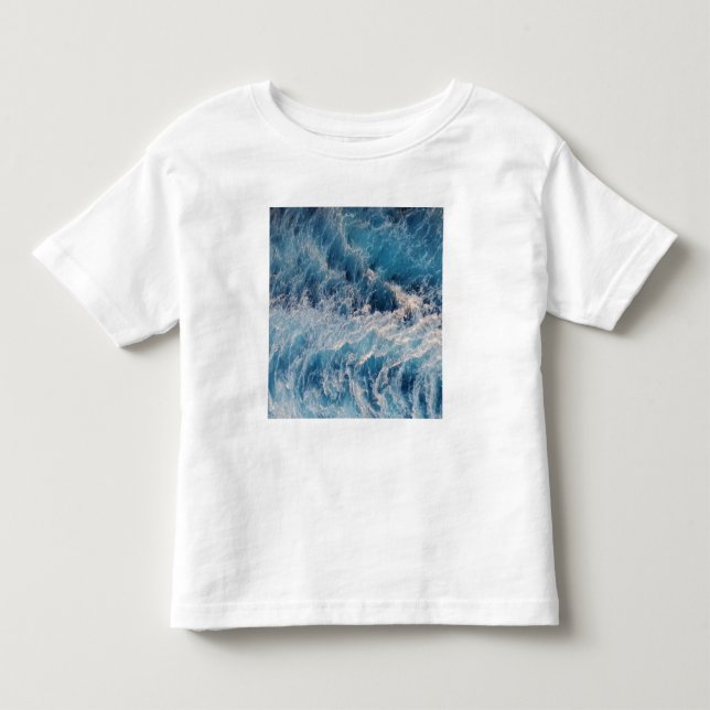 T-shirt Pour Les Tous Petits Vagues bleu océan (Devant)