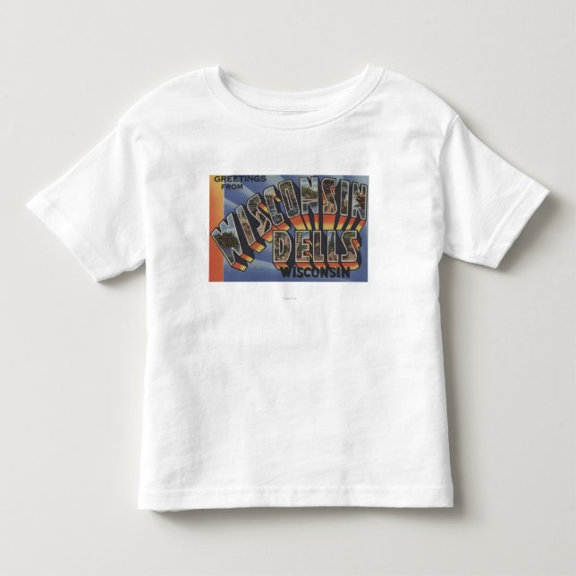 T-shirt Pour Les Tous Petits Vallons du Wisconsin, le Wisconsin - grandes (Devant)