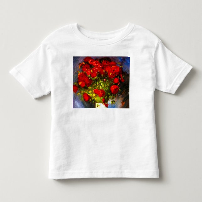 T-shirt Pour Les Tous Petits Van Gogh Red Poppies (Devant)