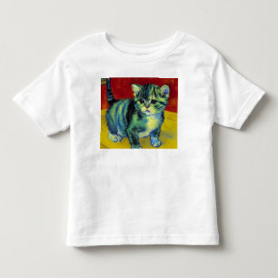 T-shirt Pour Les Tous Petits Van Gogh Tabby Cat