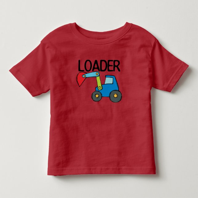 T-shirt Pour Les Tous Petits Véhicule de construction de chargeur (Devant)