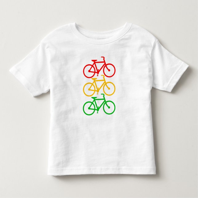 T-shirt Pour Les Tous Petits Vélos de feu de signalisation (Devant)