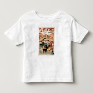 T-shirt Pour Les Tous Petits Venise, jeune mariée de la mer aux gondoles 2