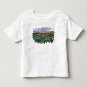 T-shirt Pour Les Tous Petits Vergerette pourpre (erigeron peregrinus) et jaune