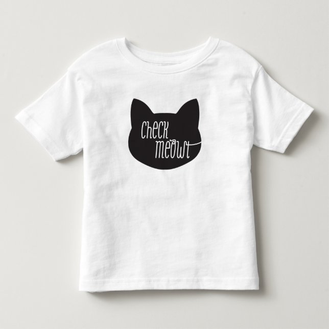 T-shirt Pour Les Tous Petits Vérifiez la T-merde de chat de Meowt (Devant)