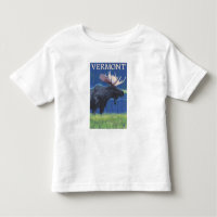 VermontMoose dans le clair de lune
