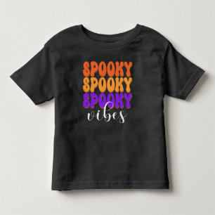 T-shirt Pour Les Tous Petits Vibes Éffrayantes rétro Super Halloween