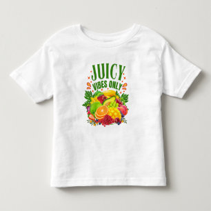 T-shirt Pour Les Tous Petits Vibes Juteuses Uniquement : Fruits Frais & Vie Sai