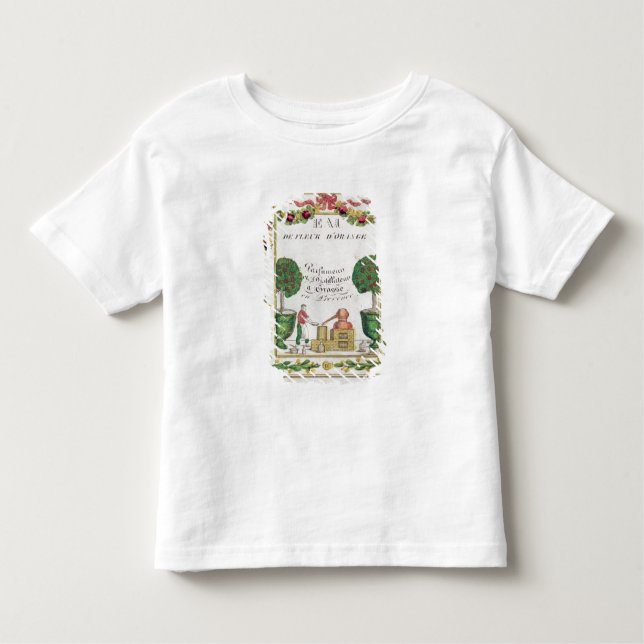 T-shirt Pour Les Tous Petits Vignette de 'd'Orange d'Eau de Fleur (Devant)
