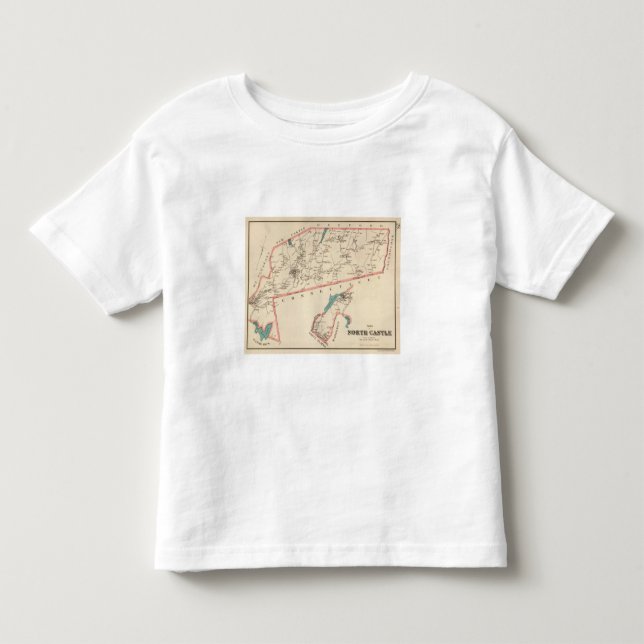 T-shirt Pour Les Tous Petits Ville du nord de château (Devant)