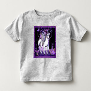 T-shirt Pour Les Tous Petits Violet Pegasus Imaginaire Art