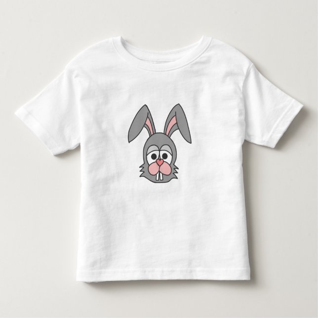 T-shirt Pour Les Tous Petits Visage de lapin (Devant)