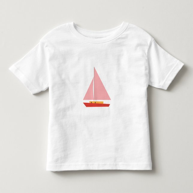 T-shirt Pour Les Tous Petits Voilier (Devant)