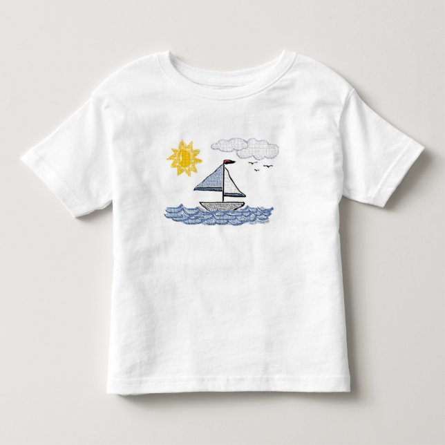 T-shirt Pour Les Tous Petits Voilier C (Devant)