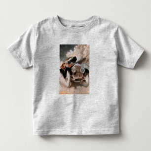 T-shirt Pour Les Tous Petits Voiture contre le train par William Harnden