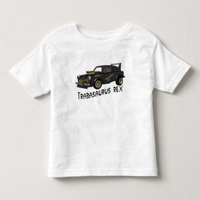 T-shirt Pour Les Tous Petits Voiture Trabant Est Allemande Personnalisée (Devant)