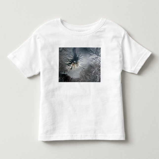 T-shirt Pour Les Tous Petits Volcan Shiveluch en Russie (Devant)