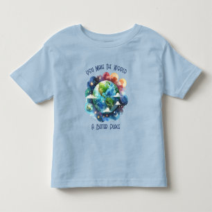 T-shirt Pour Les Tous Petits Vous Faites Du Monde Un Meilleur Endroit