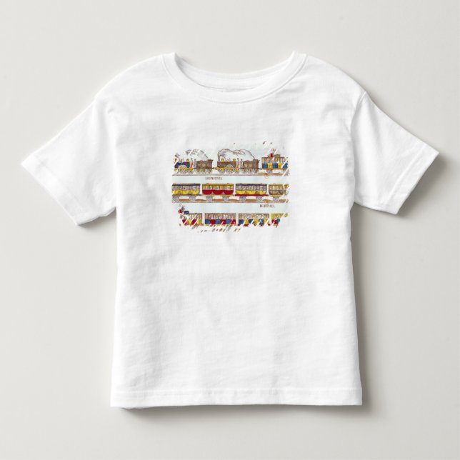 T-shirt Pour Les Tous Petits Voyage de rail en 1845 (Devant)