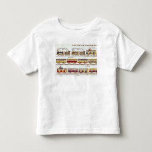 T-shirt Pour Les Tous Petits Voyage de rail en 1845