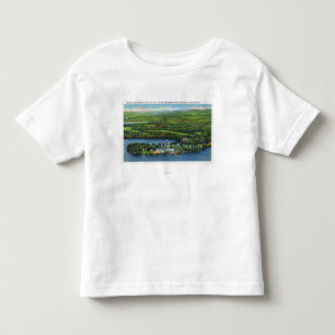 T-shirt Pour Les Tous Petits Vue aérienne d'auberge de Saranac