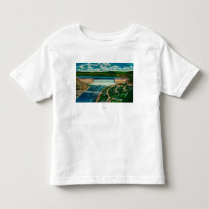 T-shirt Pour Les Tous Petits Vue aérienne de barrage grand de Coulee