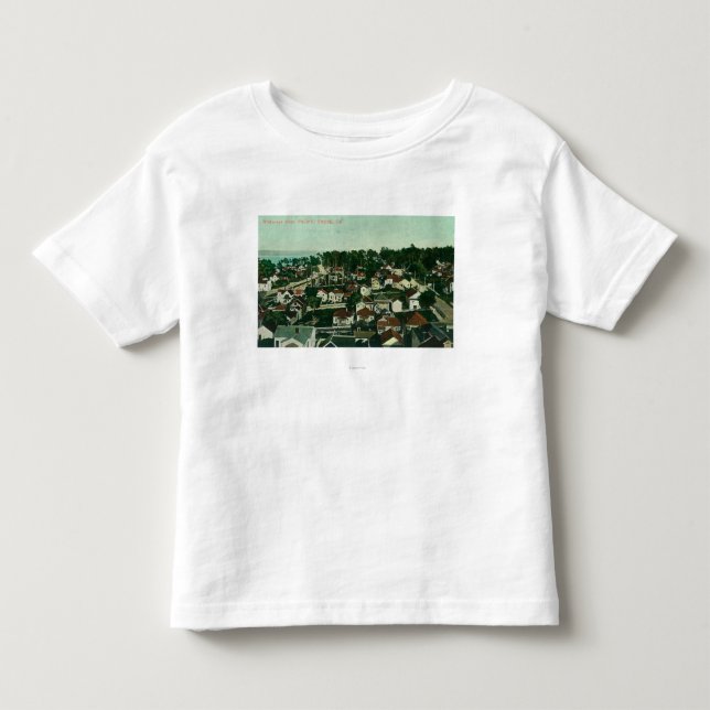 T-shirt Pour Les Tous Petits Vue aérienne de la ville 4 (Devant)