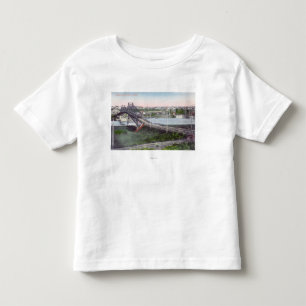 T-shirt Pour Les Tous Petits Vue aérienne de Lewiston BridgeLewiston,