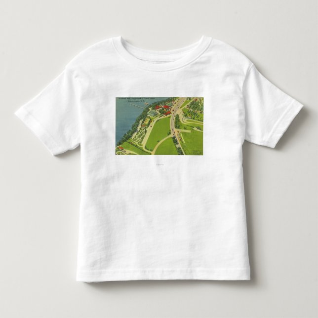 T-shirt Pour Les Tous Petits Vue aérienne de parc de Roseland (Devant)