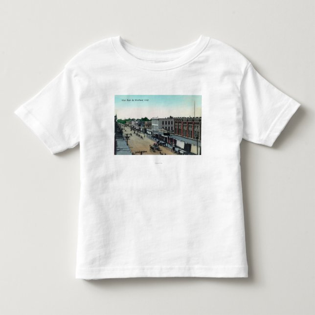 T-shirt Pour Les Tous Petits Vue aérienne de StreetWoodland principal (Devant)