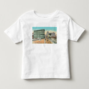 T-shirt Pour Les Tous Petits Vue aérienne du bâtiment d'inondation