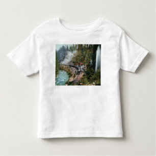 T-shirt Pour Les Tous Petits Vue aérienne d'une station de train