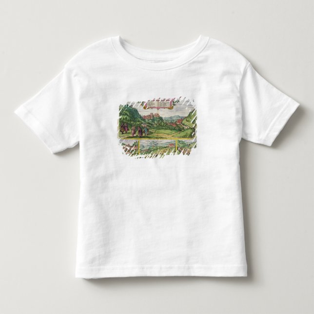 T-shirt Pour Les Tous Petits Vue d'Alhambra, de 'Civitates Orbis Terrar (Devant)