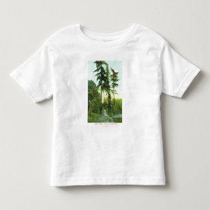 T-shirt Pour Les Tous Petits Vue d'allée au parc de région boisée