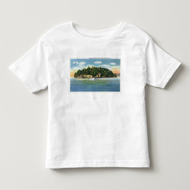 T-shirt Pour Les Tous Petits Vue de baie de Malletts de l'île de marbre (Devant)