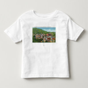 T-shirt Pour Les Tous Petits Vue de colline de rue de lac de section d'affaires