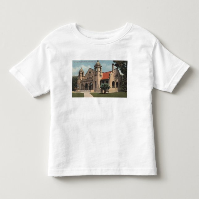 T-shirt Pour Les Tous Petits Vue de la bibliothèque publique de Carnegie (Devant)