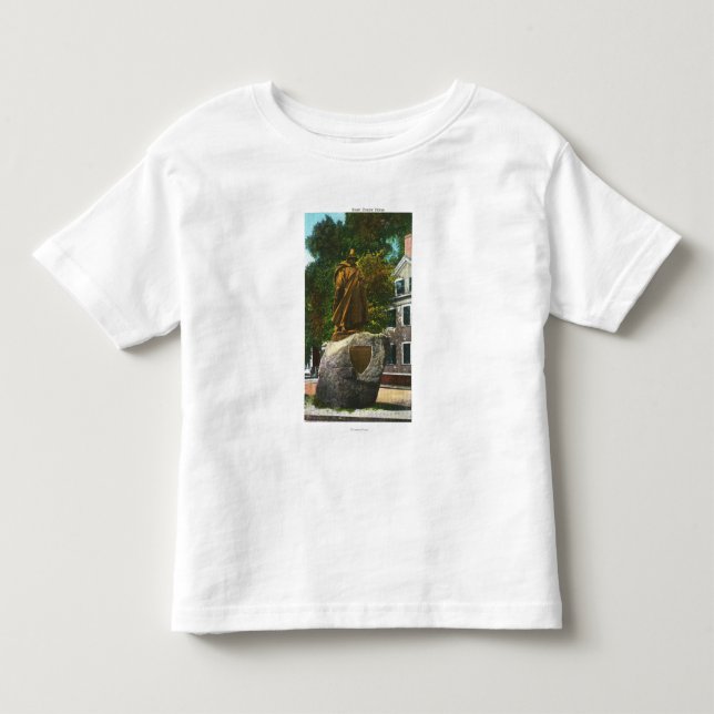 T-shirt Pour Les Tous Petits Vue de la statue de Roger Conant (Devant)