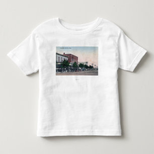 T-shirt Pour Les Tous Petits Vue de la ville principale de StreetScott, KS